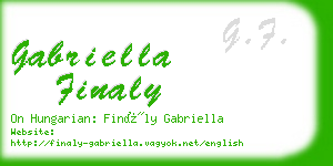 gabriella finaly business card